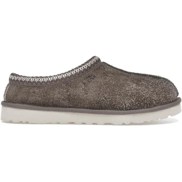 UGG Tasman Shaggy Suede Slipper Smoke Plume