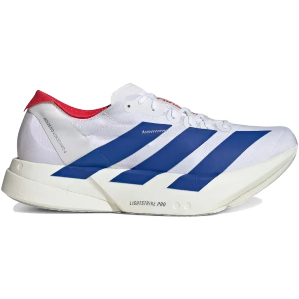adidas Adizero Adios Pro 4 White Royal Blue Ruby