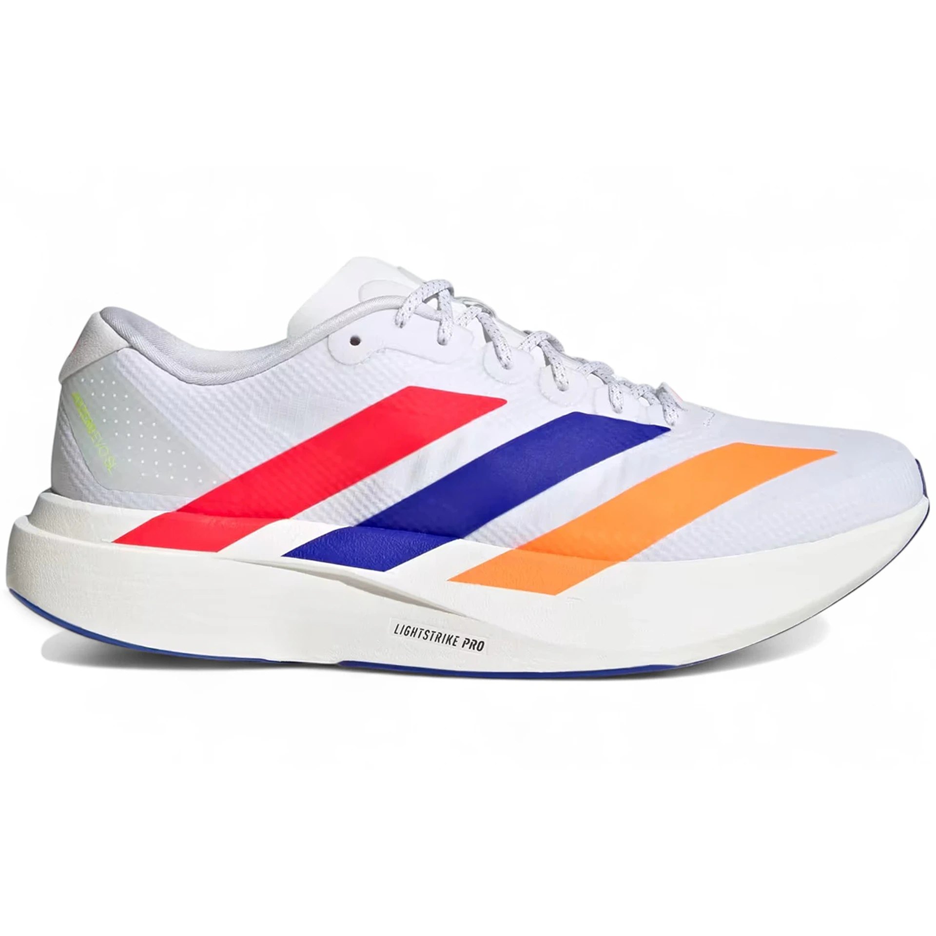 adidas Adizero EVO SL Cloud White Lucid Red Lucid Blue 1 adidas Adizero EVO SL Cloud White Lucid Red Lucid Blue