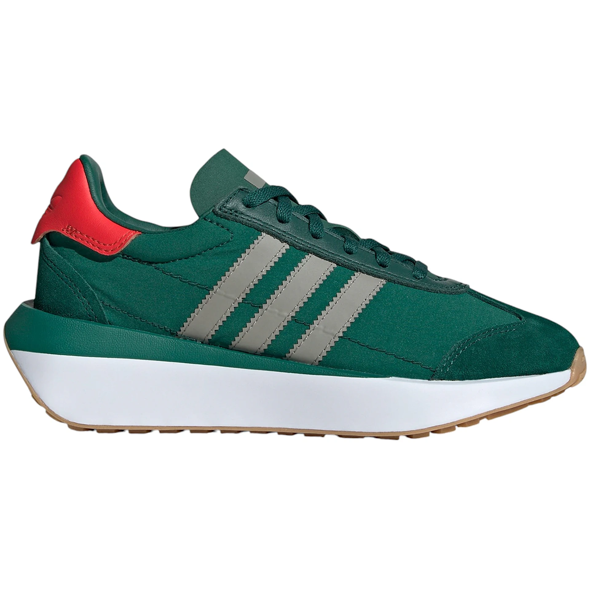 adidas Country XLG Collegiate Green Silver Pebble Bright Red GS 4