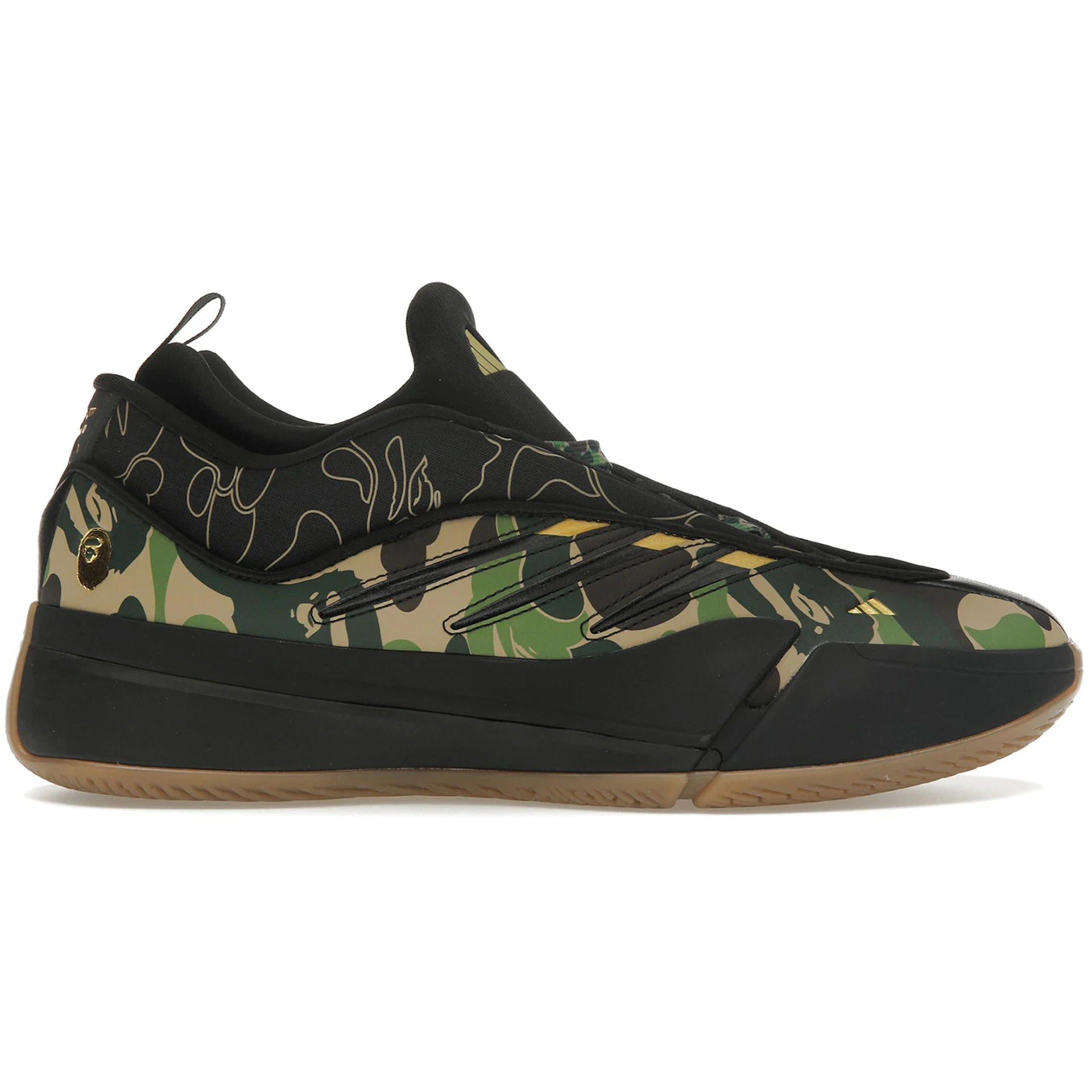 adidas Dame 9 Bape Black Green 3 adidas Dame 9 Bape Black Green