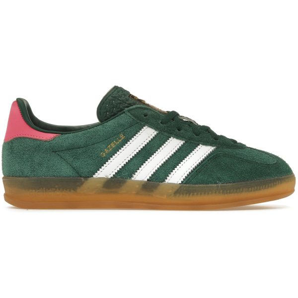 adidas Gazelle Indoor Collegiate Green Lucid Pink (Women&rsquo;s)