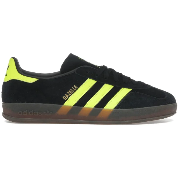 adidas Gazelle Indoor Core Black Solar Yellow Cloud White