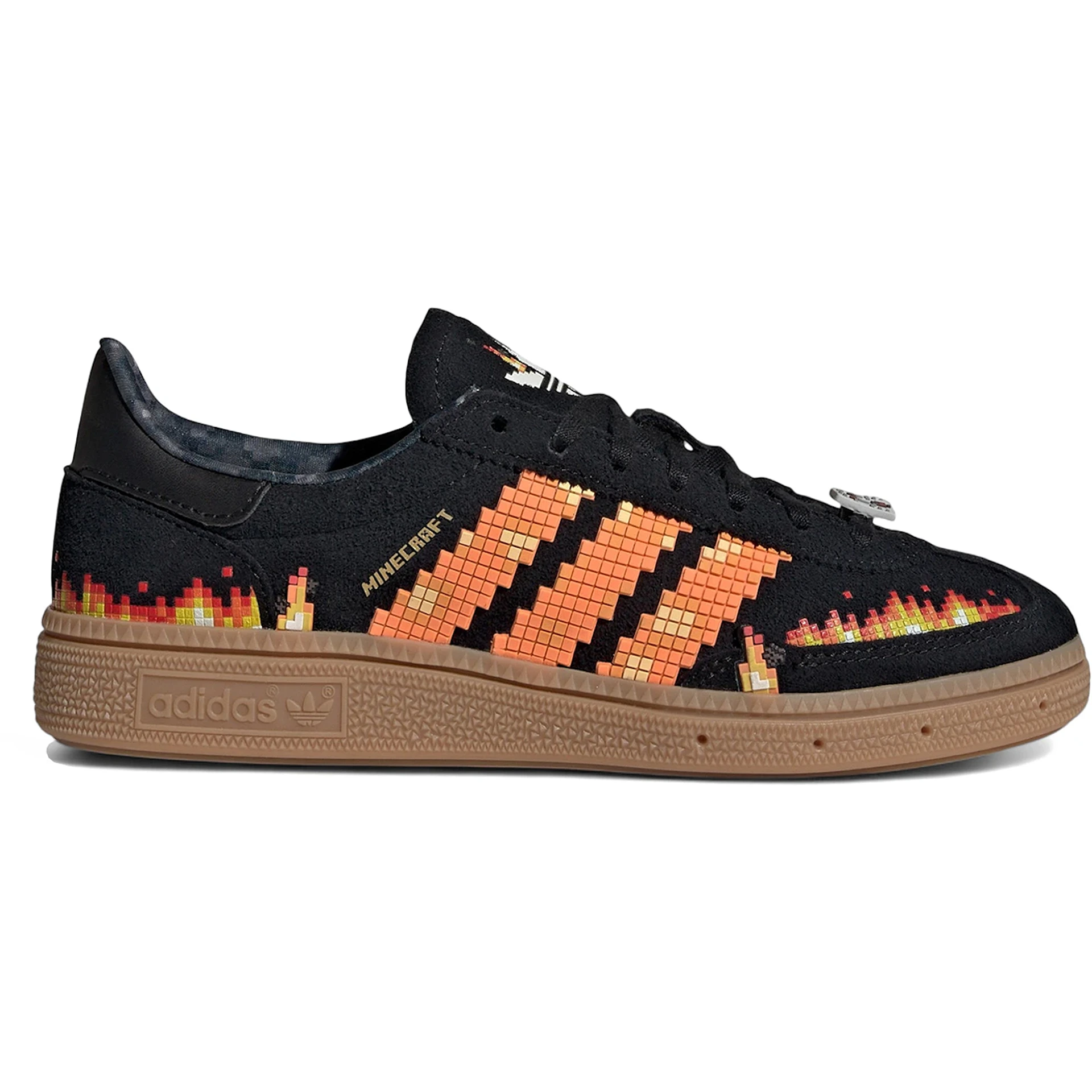 adidas Handball Spezial Minecraft Black Pure Orange GS 3 3
