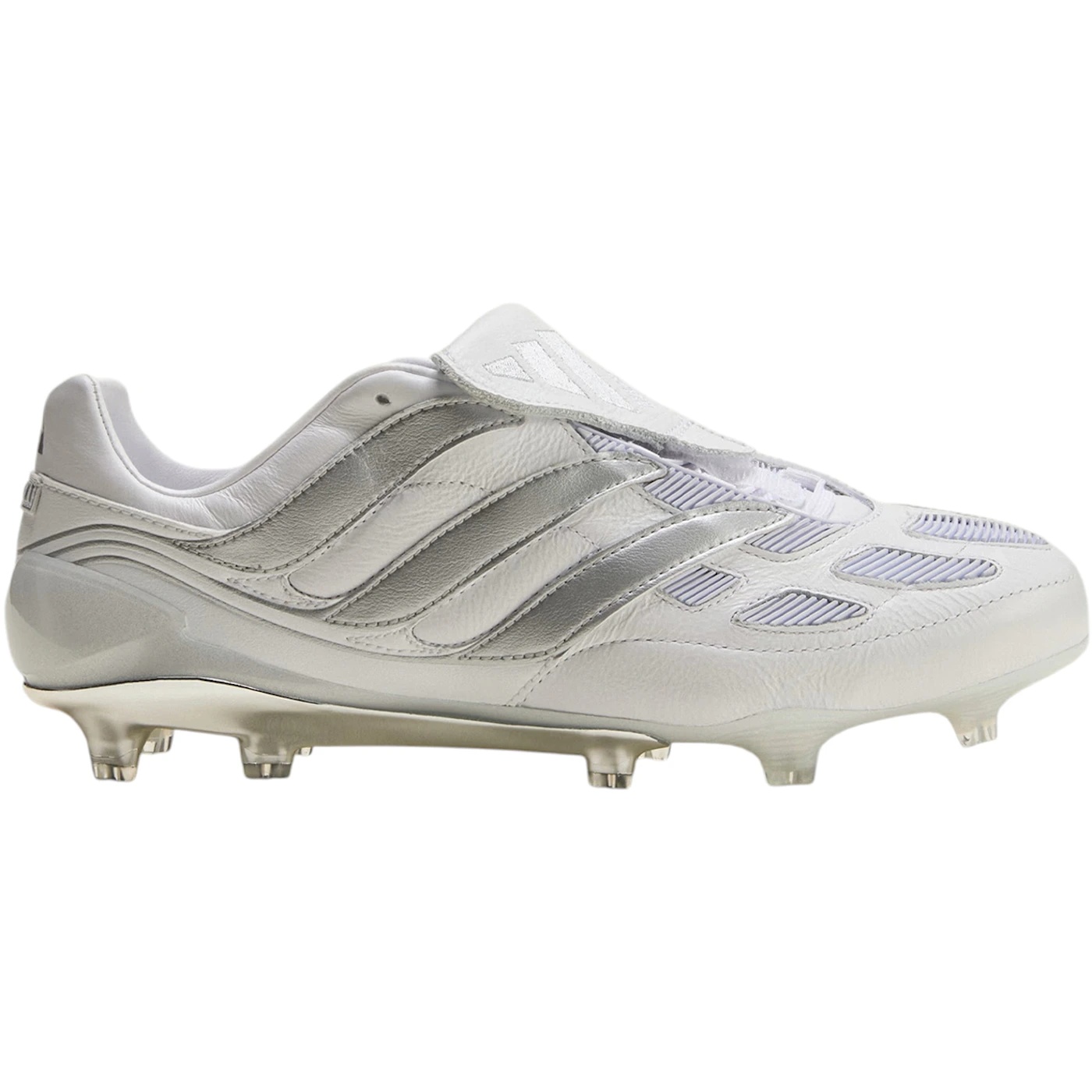 adidas Predator Precision FG White Silver Metallic Made in Germany