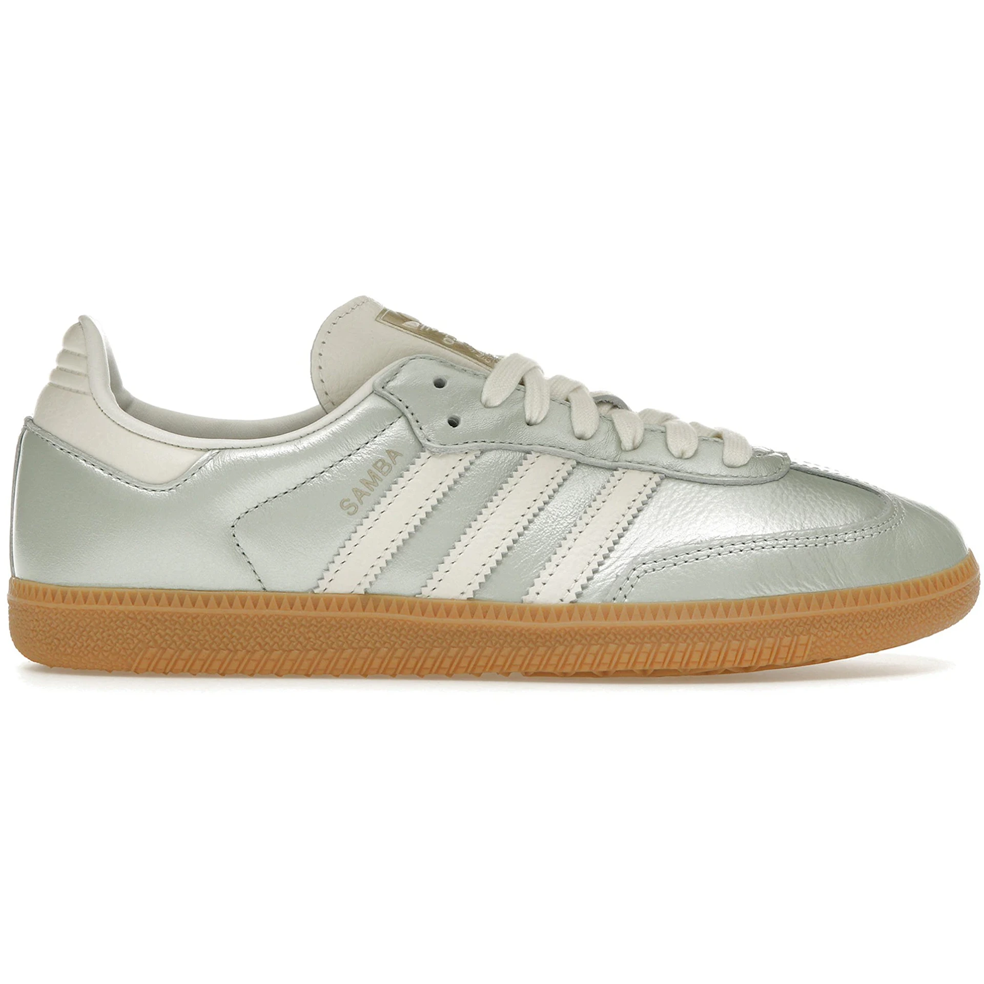 adidas Samba OG Linen Green Metallic (Womens) 3 adidas Samba OG Linen Green Metallic (Womens)