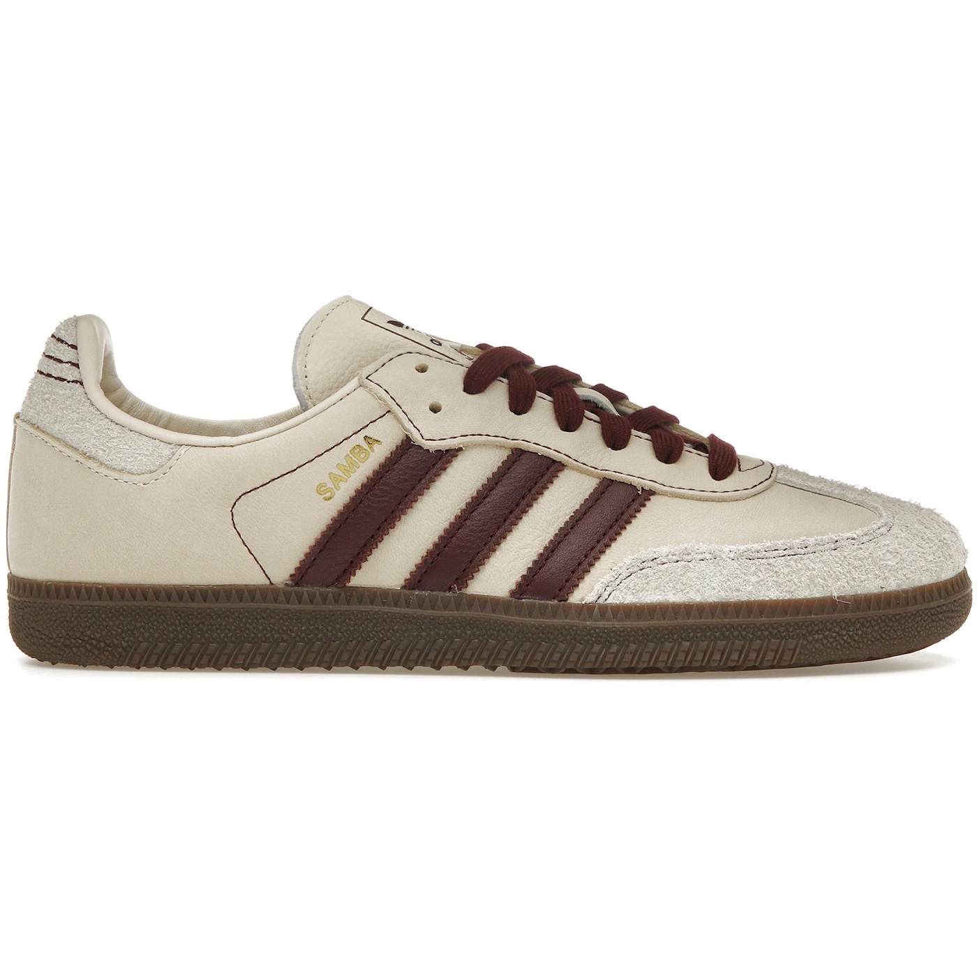 adidas Samba OG Wonder White Maroon (Women's)