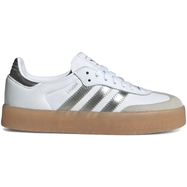 adidas Sambae White Silver Metallic (Womens)