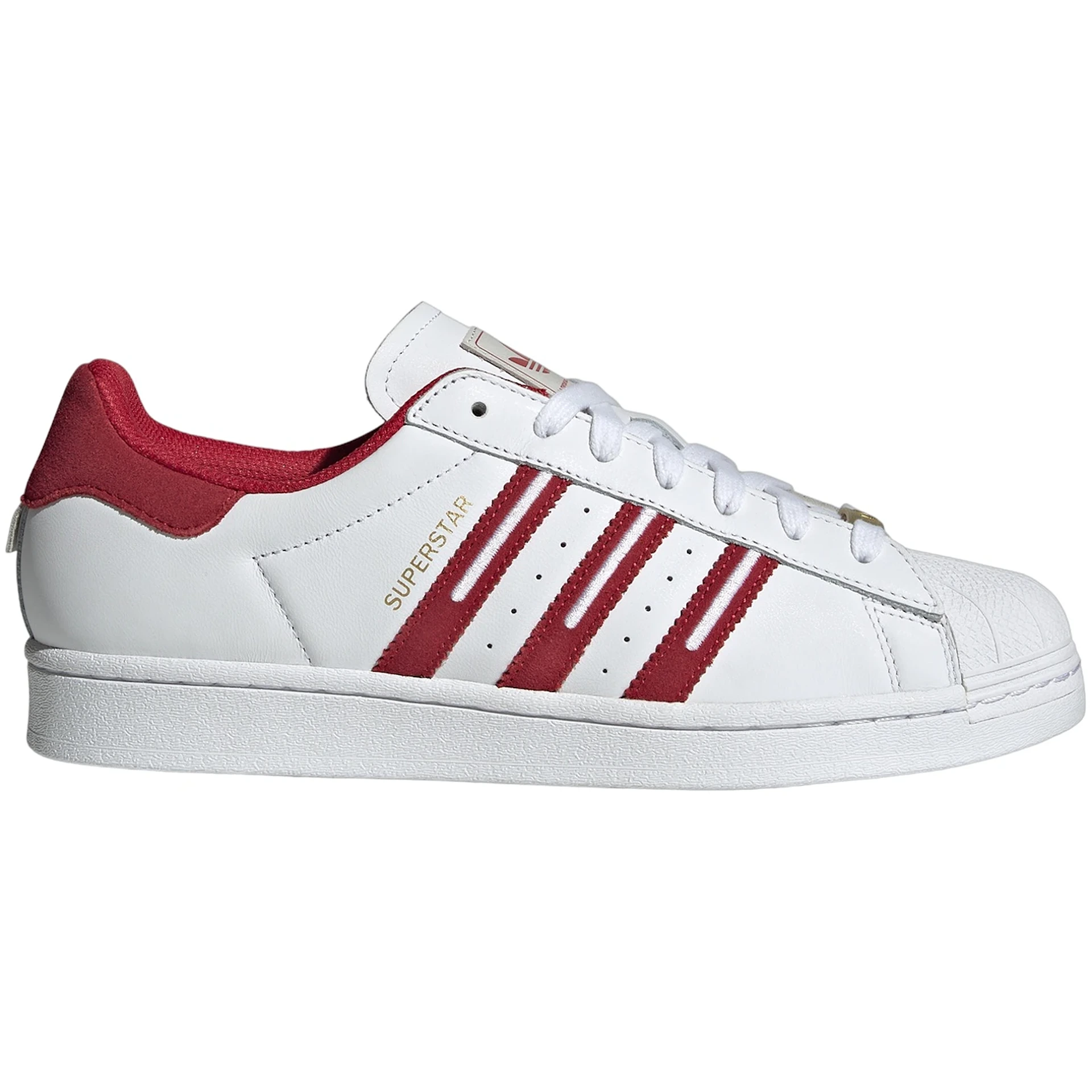 adidas Superstar Cloud White Team Victory Red Grey 2 3