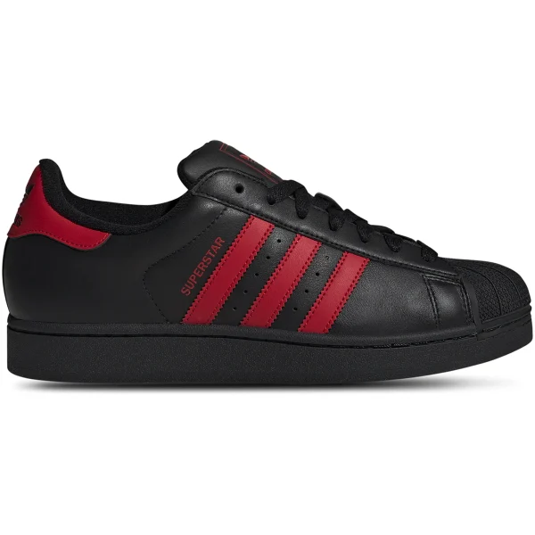 adidas Superstar II Black Better Scarlet