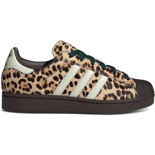 adidas Superstar II Leopard Dark Brown Ivory (Womens)