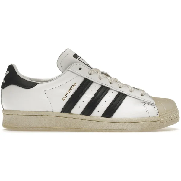 adidas Superstar White Black Aged Sole