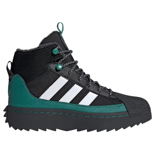 adidas Superstar Winter Trek Core Black Cloud White Active Green (GS)