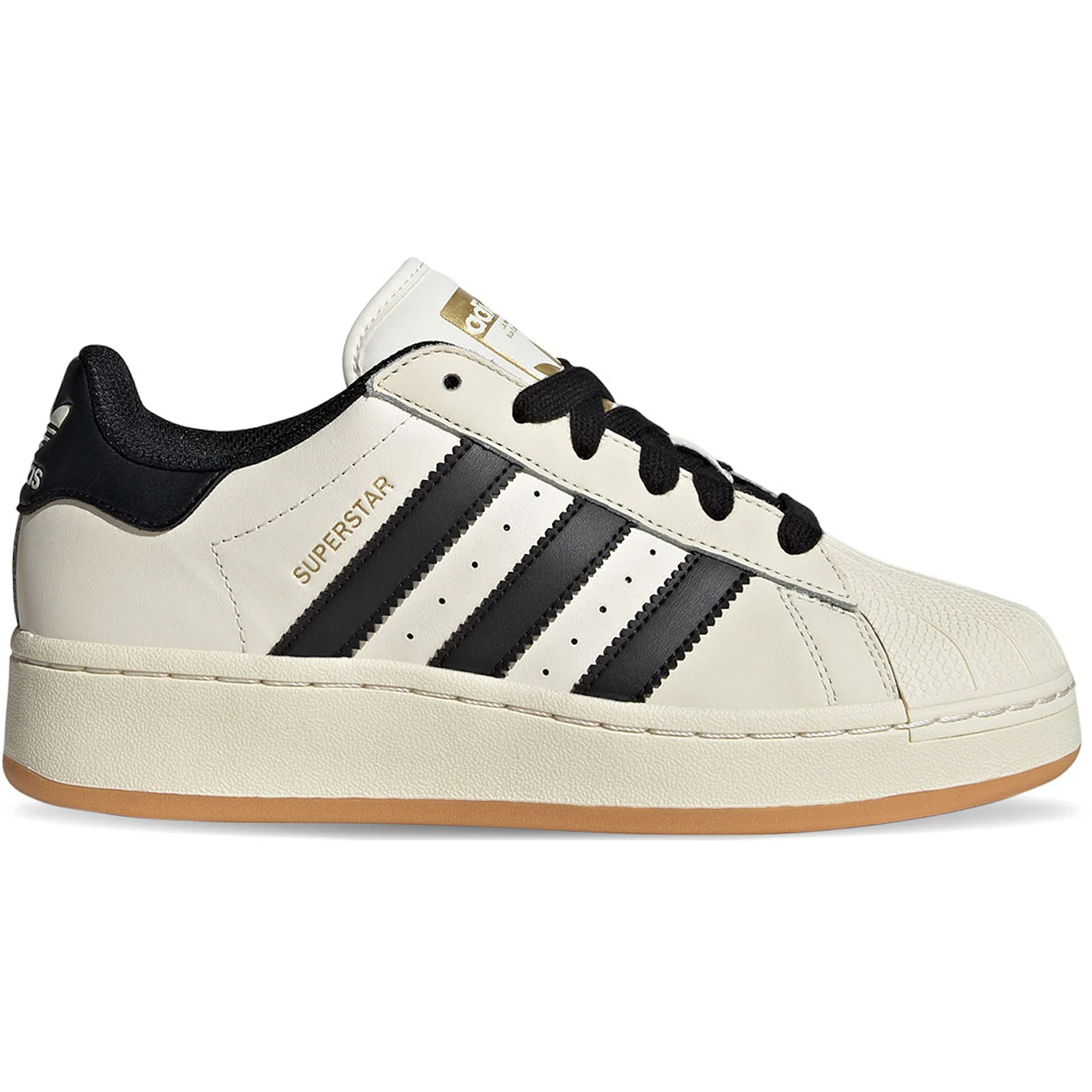 adidas Superstar XLG Cream White Black Gum (Womens) 1 adidas Superstar XLG Cream White Black Gum Womens 2 1