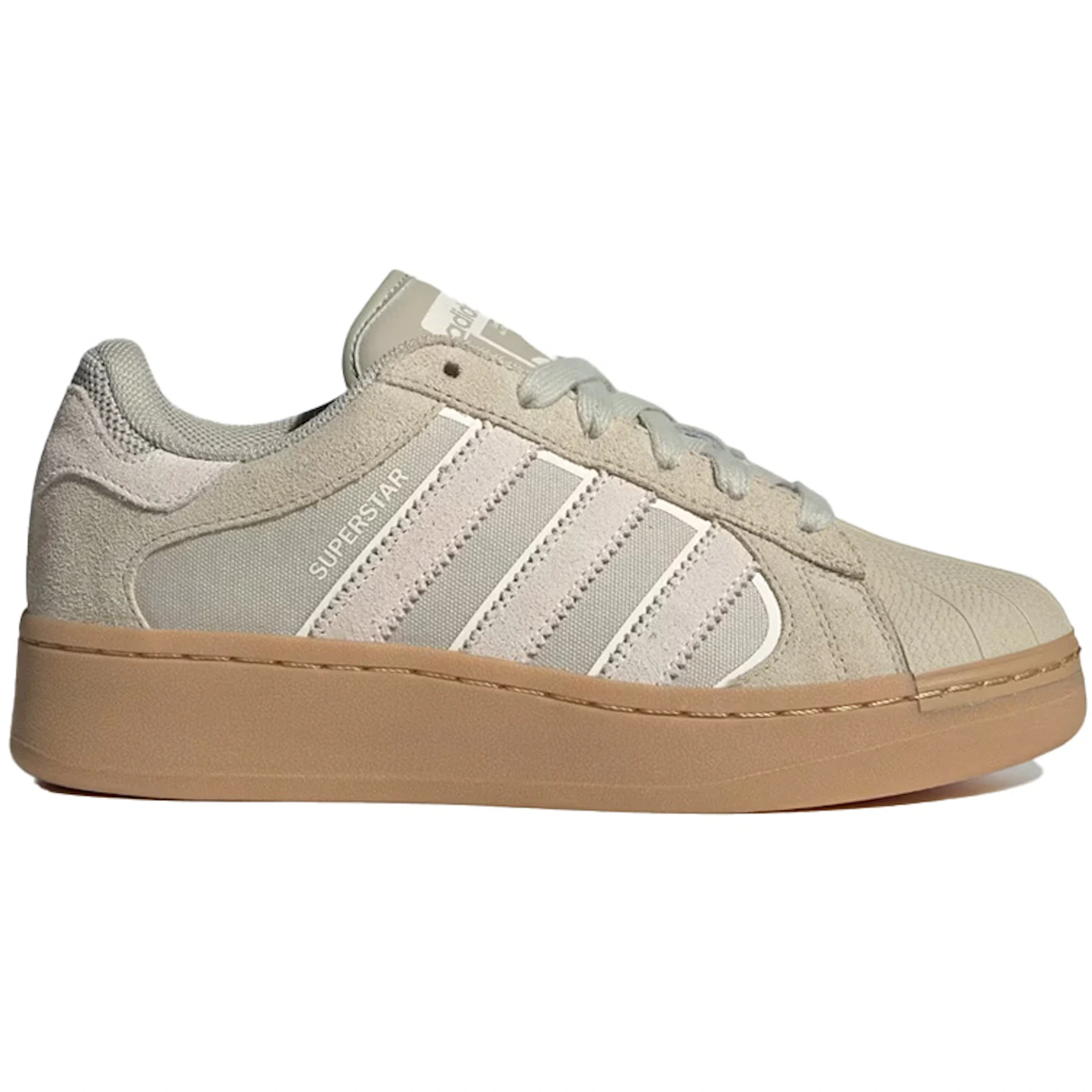 adidas Superstar XLG Putty Grey Off White Womens 2 1
