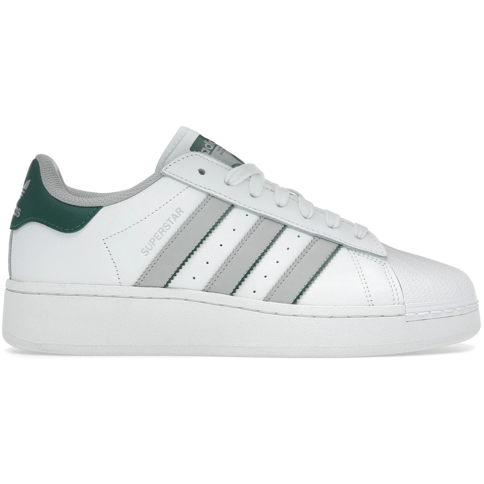 adidas Superstar XLG White Grey Collegiate Green 3 adidas Superstar XLG White Grey Collegiate Green