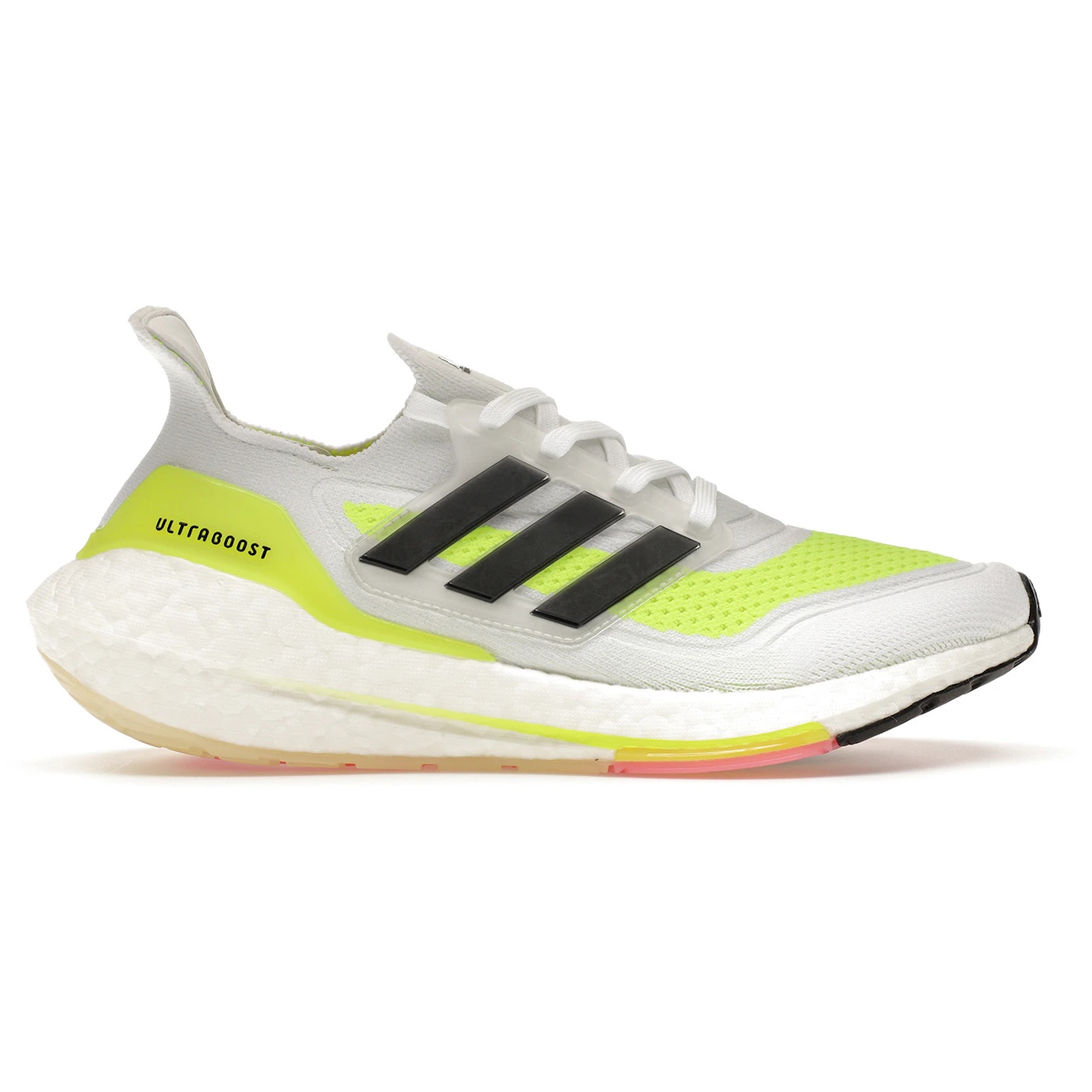 adidas Ultra Boost 21 White Solar Green (Womens) 2 adidas Ultra Boost 21 White Solar Green (Womens)