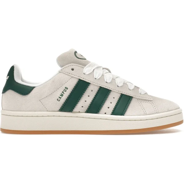 adidas Campus 00s Crystal White Collegiate Green (Women&rsquo;s)