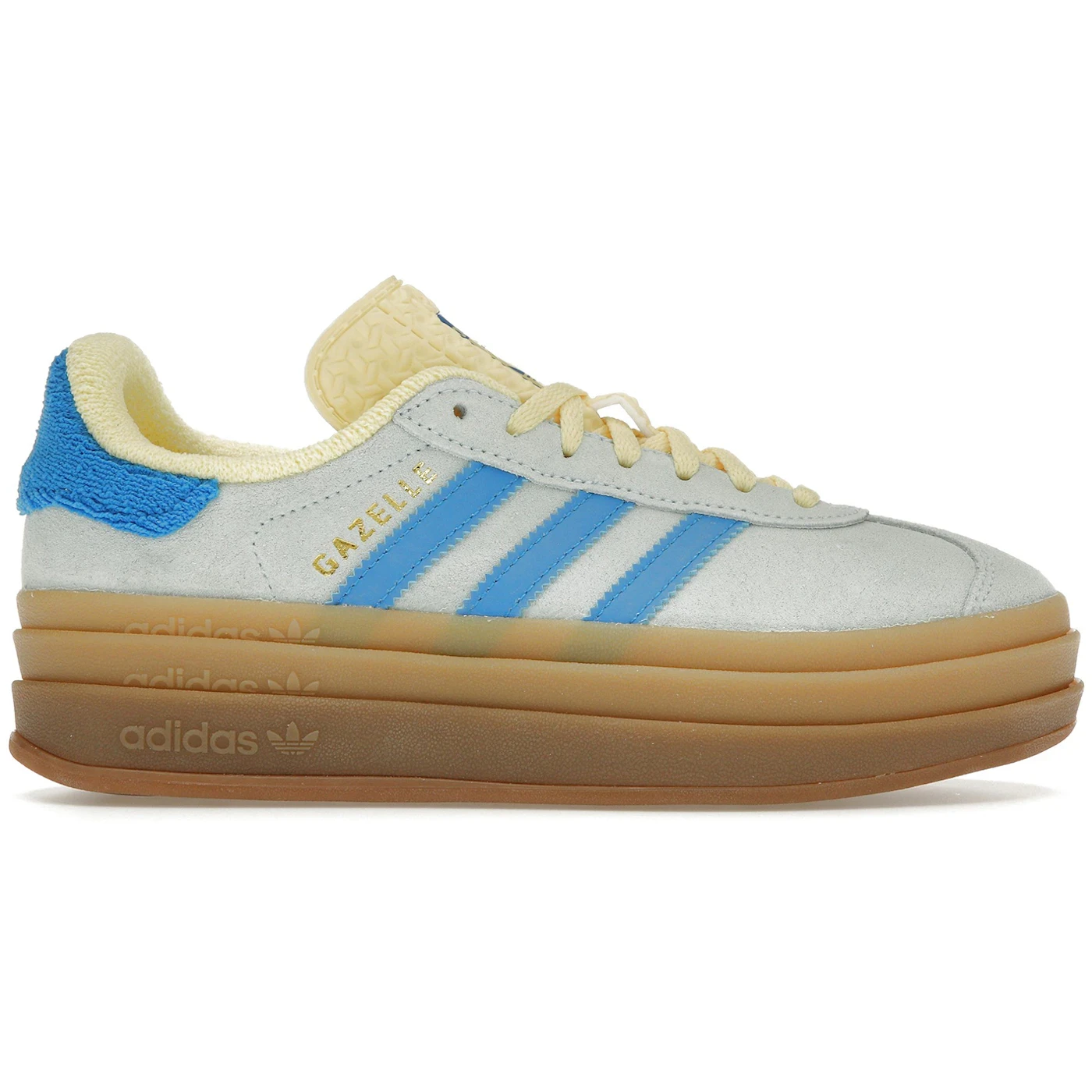 adidas Gazelle Bold Almost Blue Yellow (Women's)