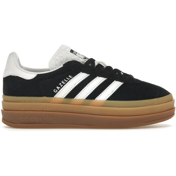 adidas Gazelle Bold Black White Gum (Women&rsquo;s)