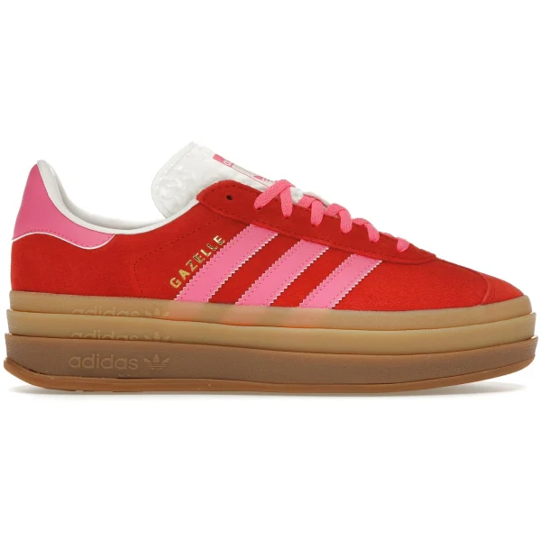 adidas Gazelle Bold Collegiate Red Lucid Pink (Women&rsquo;s)