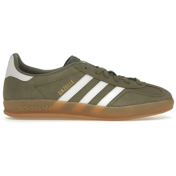 adidas Gazelle Indoor Olive Strata Cloud White Gum