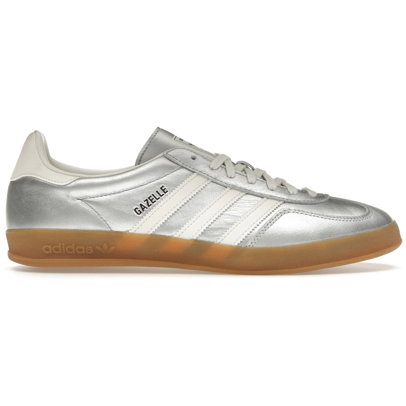 adidas Gazelle Indoor Silver Metallic Core White 3 adidas Gazelle Indoor Silver Metallic Core White