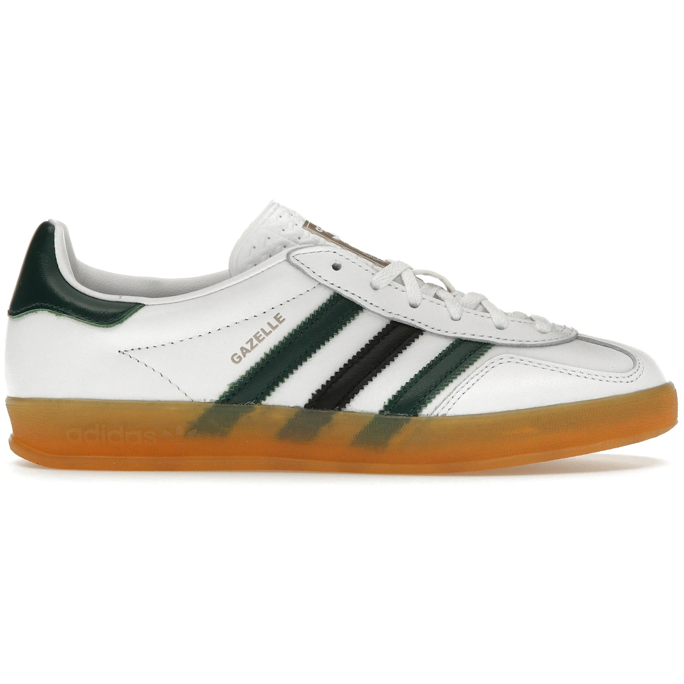 adidas Gazelle Indoor White Collegiate Green Womens 1 2