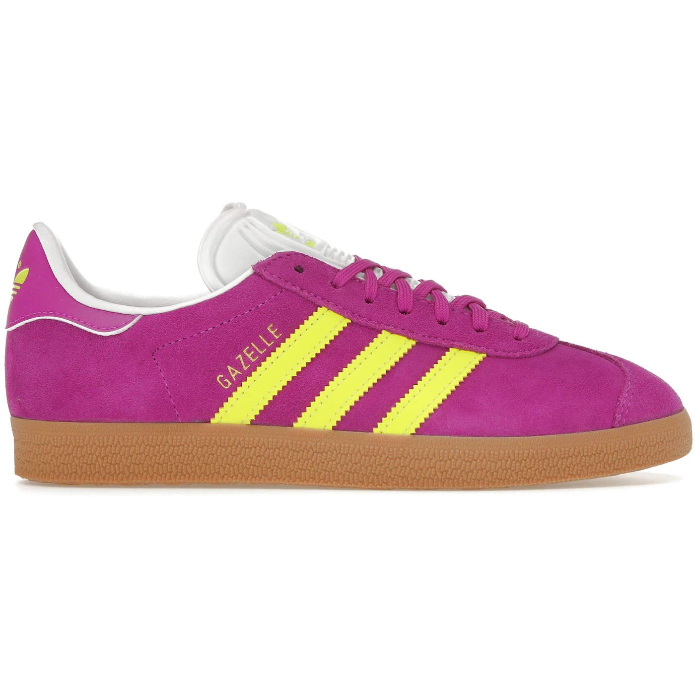 adidas Gazelle Purple Burst Solar Yellow Womens 1 1