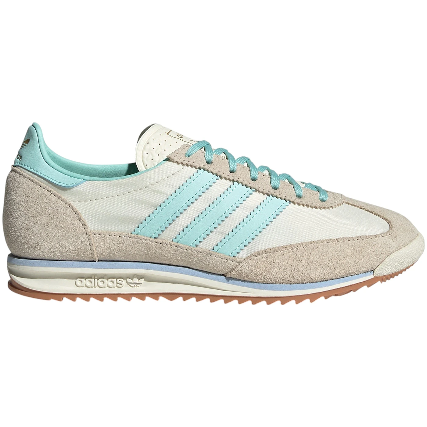 adidas SL 72 OG Off White Semi Flash Aqua Glow Blue (Women's) 2 adidas SL 72 OG Off White Semi Flash Aqua Glow Blue Womens 1 2