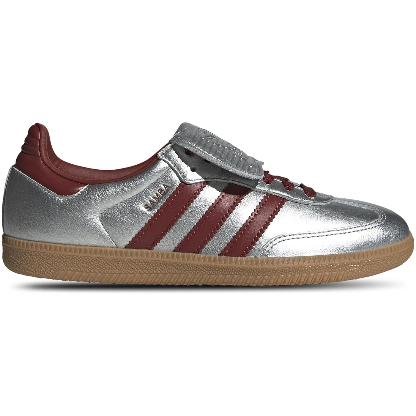 adidas Samba LT Silver Metallic Ruby Gum (Women's) 2 adidas Samba LT Silver Metallic Ruby Gum (Women's)