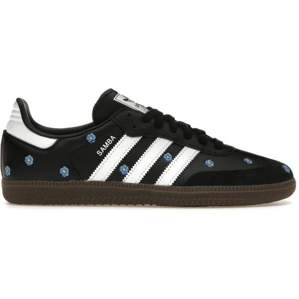 adidas Samba Light Blue Floral Core Black (Women&rsquo;s)