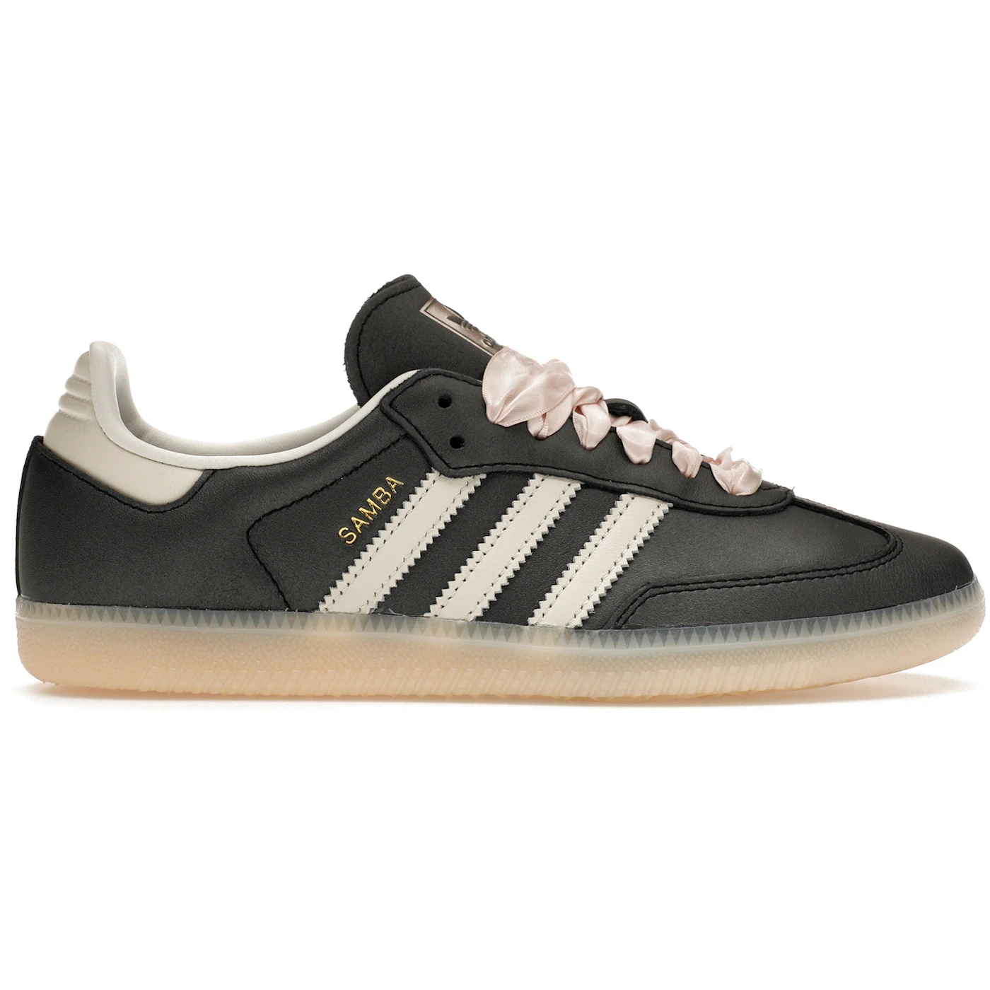 adidas Samba OG Black Pink Ribbon Laces (Women's)