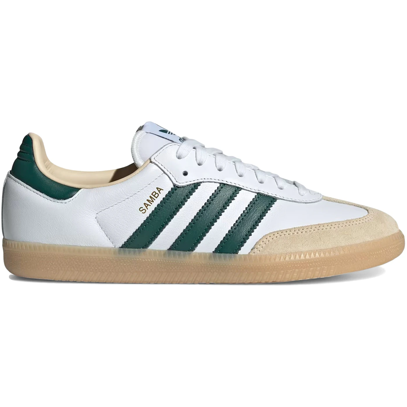 adidas Samba OG Cloud White Collegiate Green Gum 1 adidas Samba OG Cloud White Collegiate Green Gum