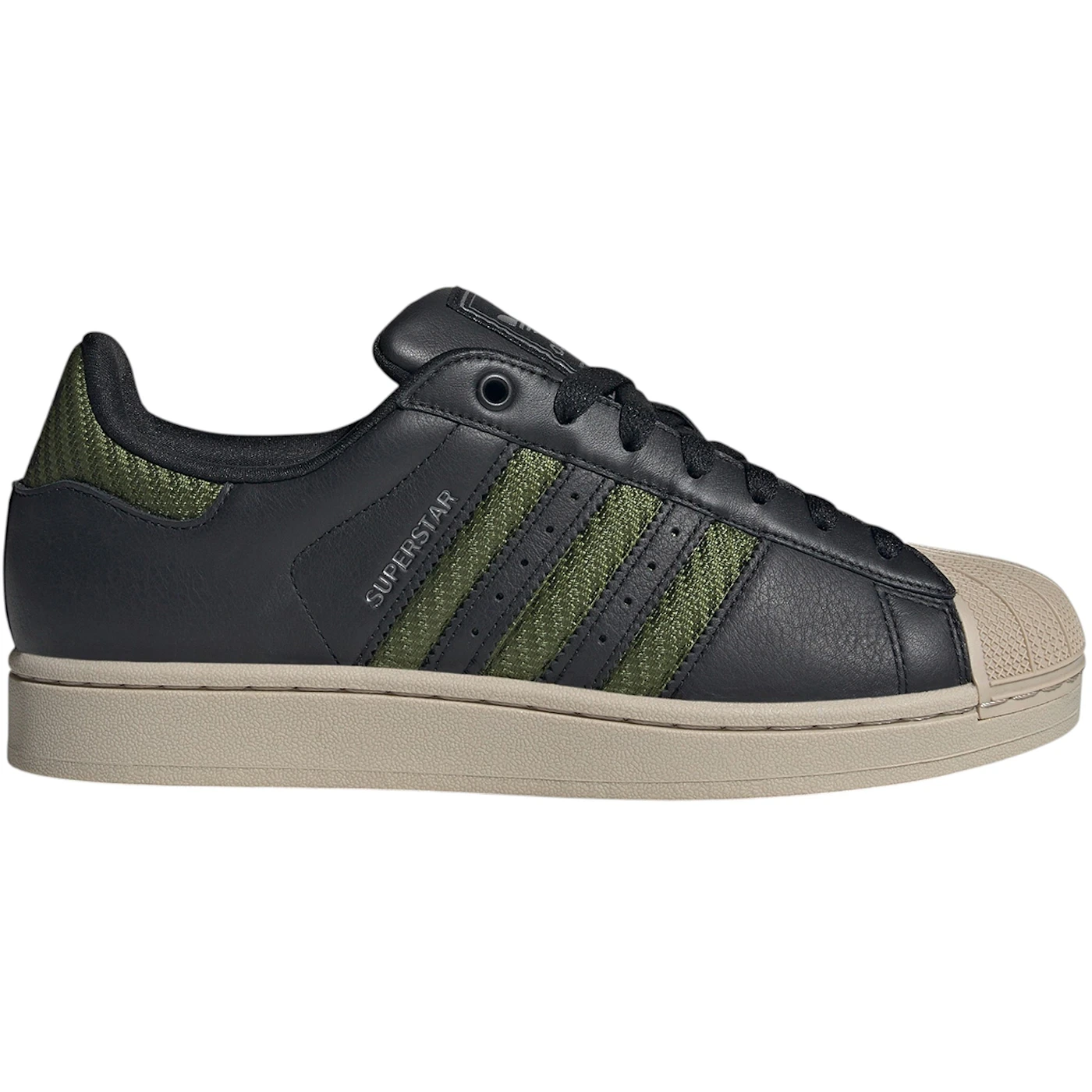 adidas Superstar II Black Tech Olive 2 adidas Superstar II Black Tech Olive
