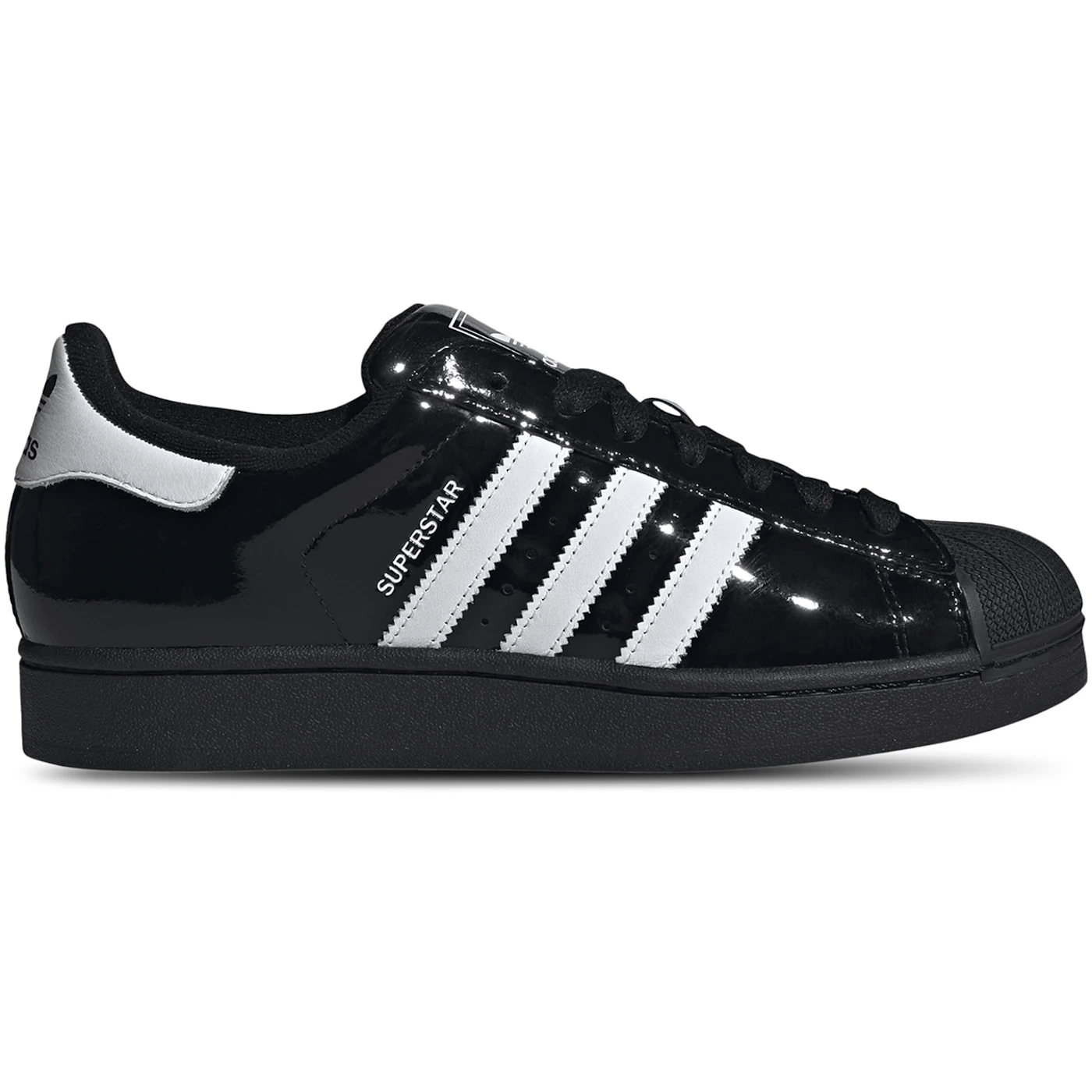 adidas Superstar II Black White Patent Leather 1 adidas Superstar II Black White Patent Leather