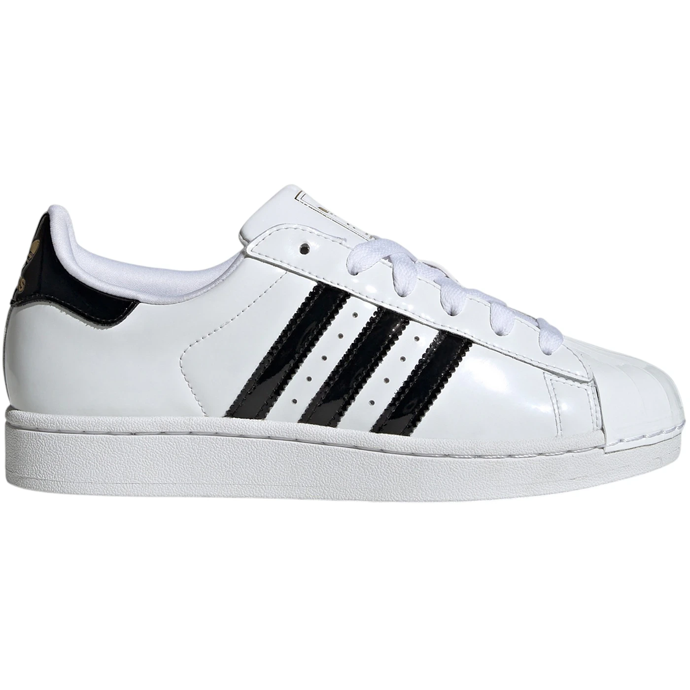 adidas Superstar II Cloud White Core Black Gold Metallic (Women's)
