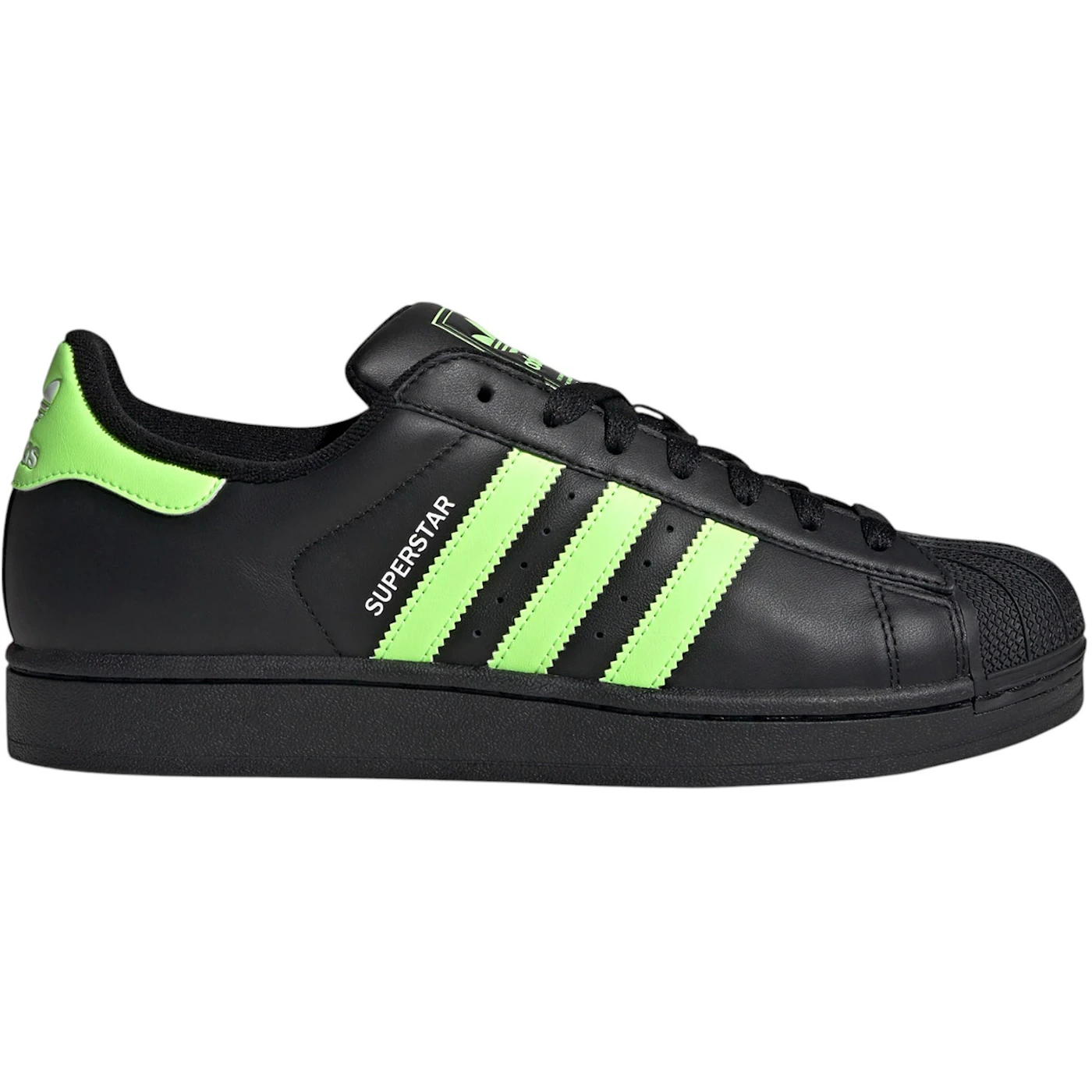 adidas Superstar II Core Black Signal Green Cloud White