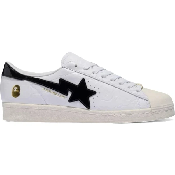 adidas Superstar Vintage Bape White Black