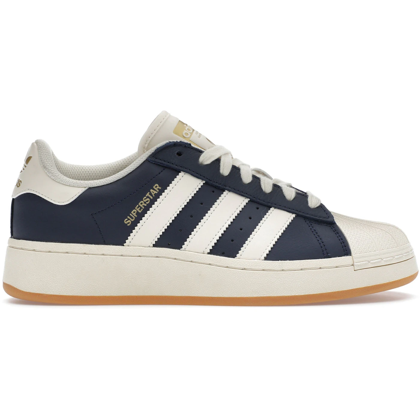 adidas Superstar XLG Night Indigo Cream White Gum (Women's) 1 adidas Superstar XLG Night Indigo Cream White Gum Womens 1 2