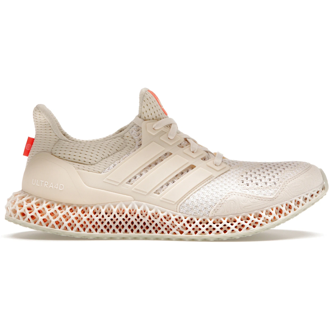 adidas Ultra 4D Wonder White Impact Orange 1 adidas Ultra 4D Wonder White Impact Orange