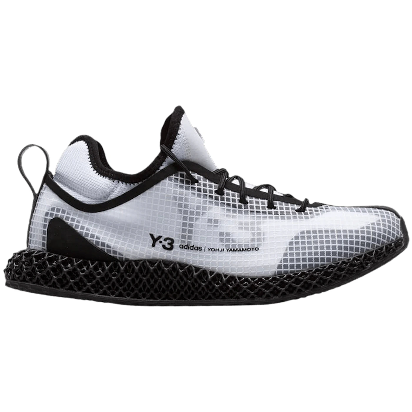 adidas Y-3 Runner 4D IO White Black 1 adidas Y-3 Runner 4D IO White Black