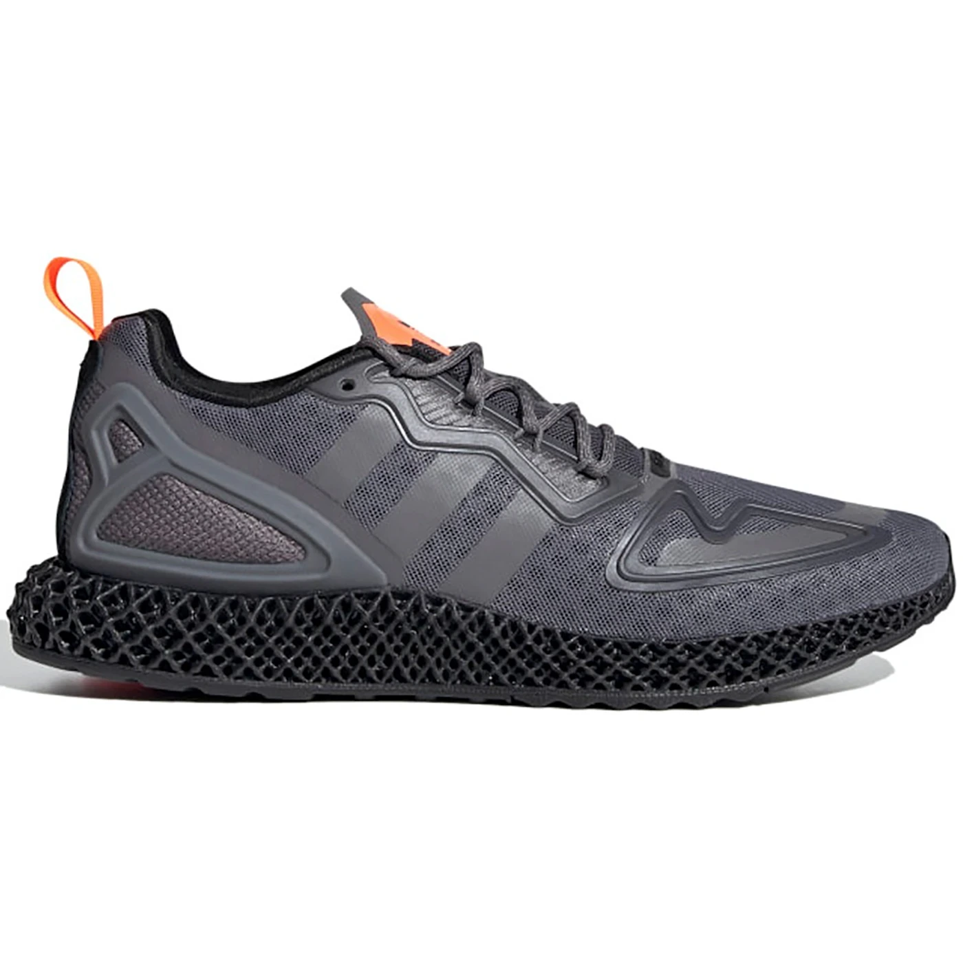 adidas ZX 2K 4D Grey Four Solar Orange 3 adidas ZX 2K 4D Grey Four Solar Orange