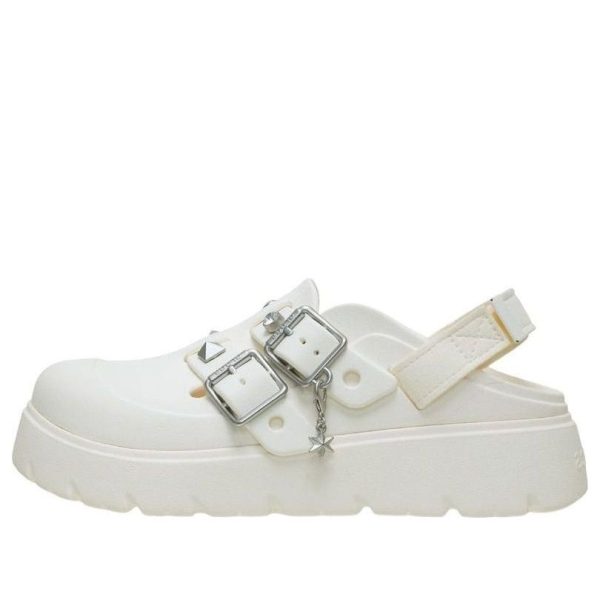 Crocs Loaferette Star Studded Clog Chalk (Womens)