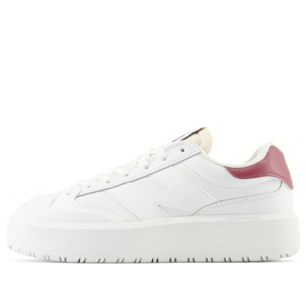 New Balance CT302 White Washed Burgundy