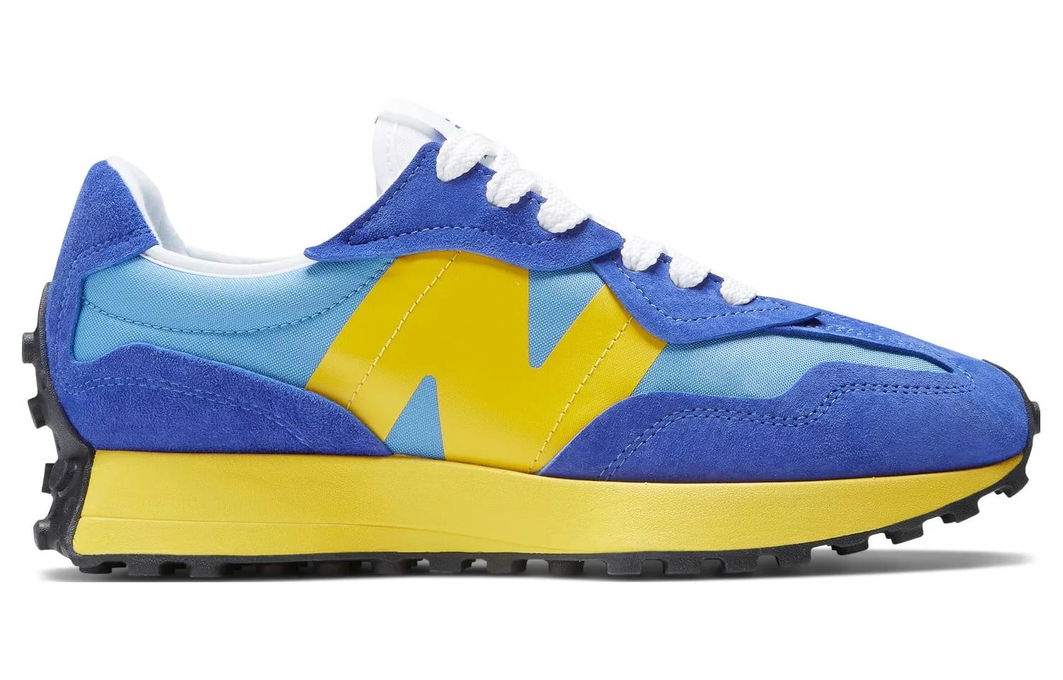 New Balance 327 Warped Essentials Marine Blue Yellow 4 New Balance 327 Warped Essentials Marine Blue Yellow
