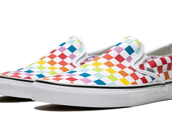 Vans Classic Slip-On Rainbow Checkerboard