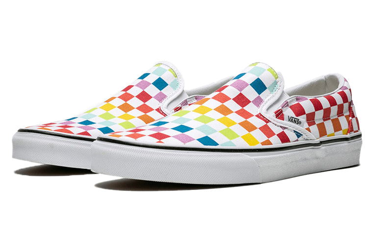 Vans Classic Slip-On Rainbow Checkerboard 4 Vans Classic Slip-On Rainbow Checkerboard