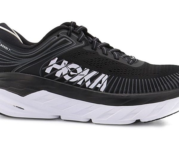 Hoka One One Bondi 7 Black White (Womens)