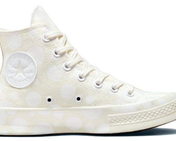 Converse Chuck Taylor All Star 70 Hi Polka Dots Egret White Egret (Womens)